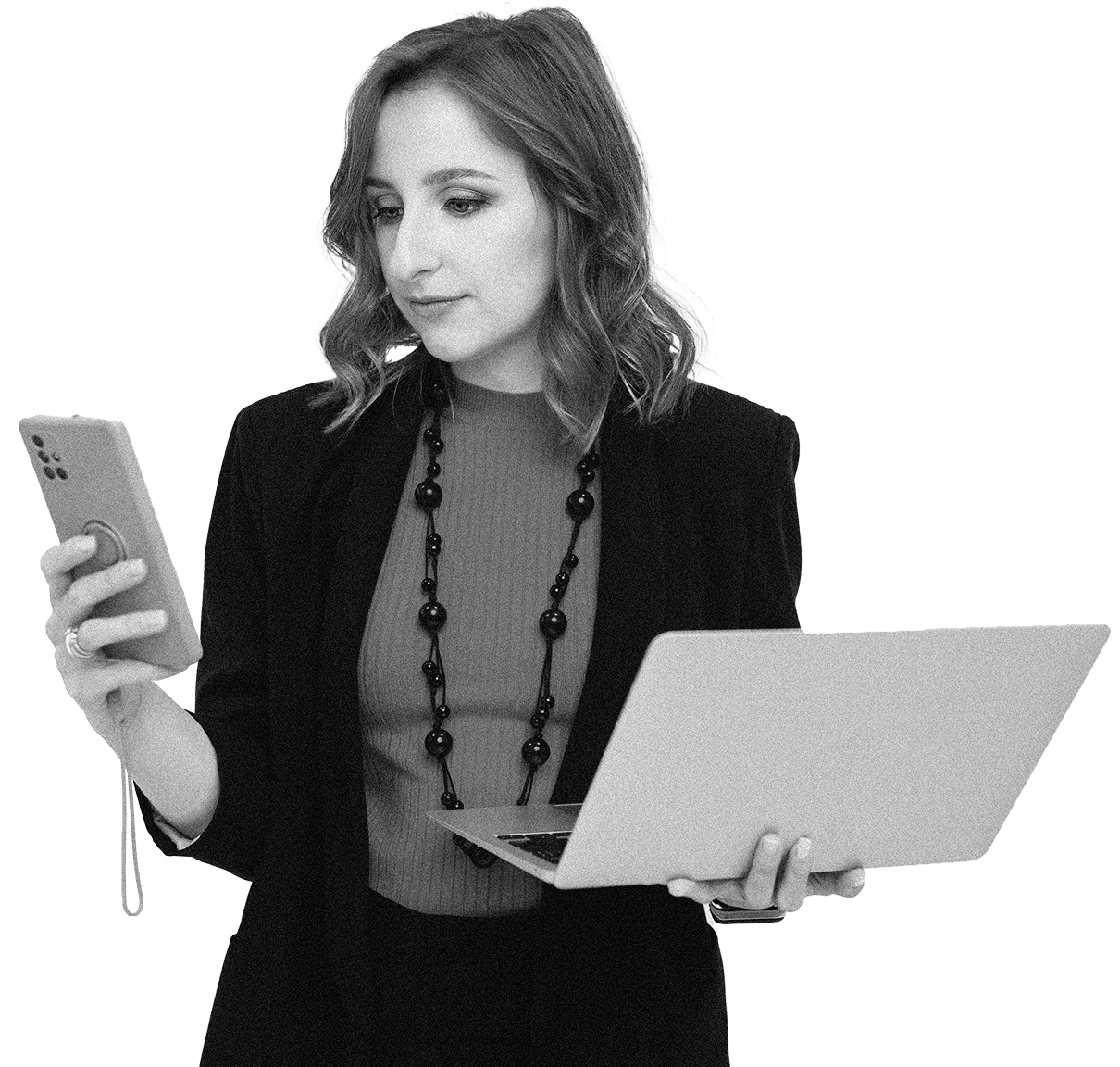 Експертка з ноутбуком